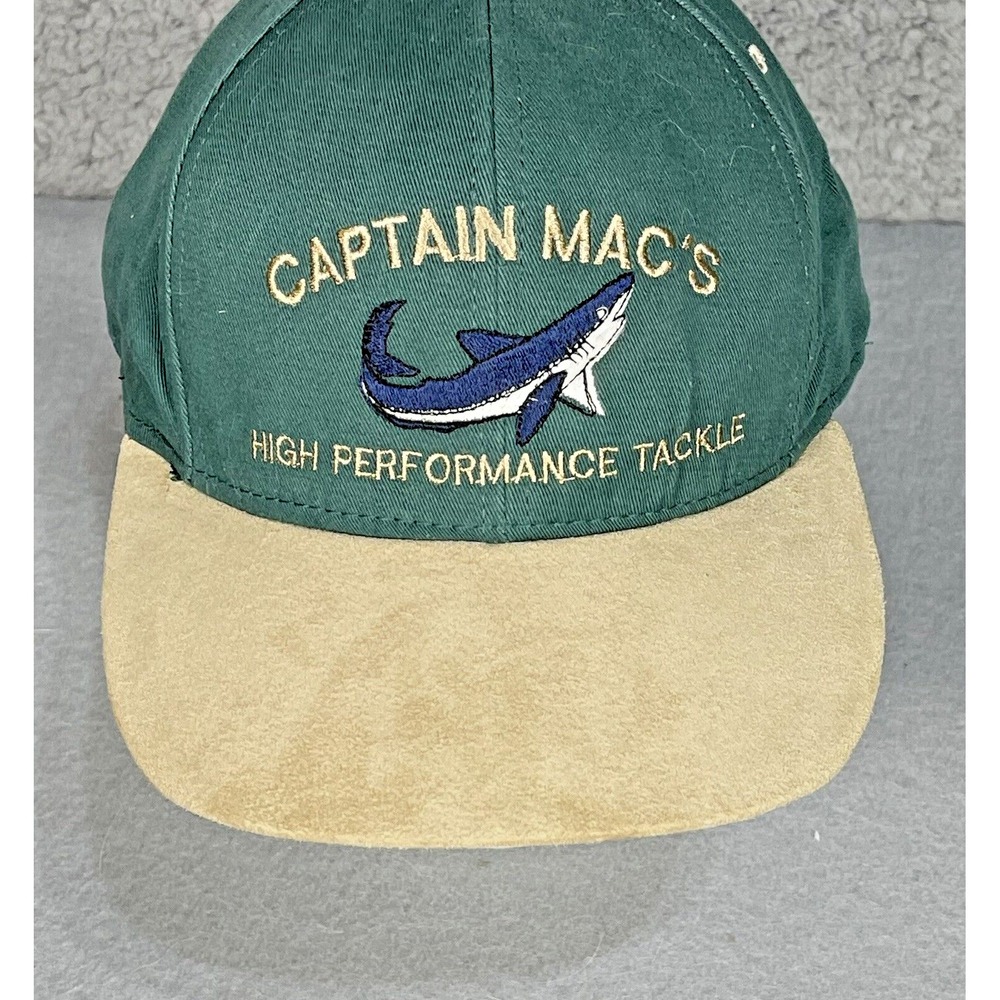 Vintage Captain Mac's High Performance Tackle  Made In USA Green / Cream
